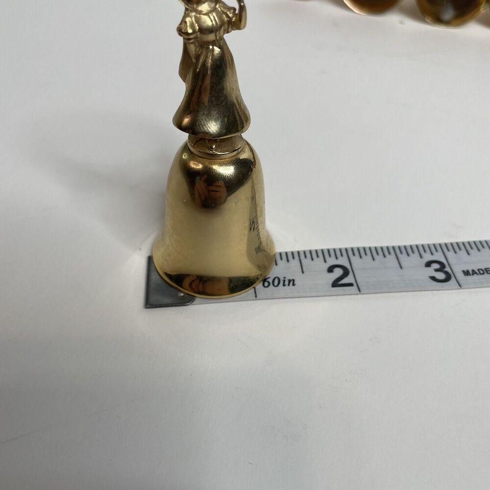 Vintage Snow White And The Seven Dwarves Gold Bells, Set Of 12, Reed & Barton - Picture 10 of 11